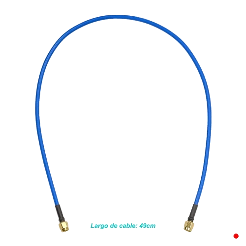 Mikrotik Rpsma-m Rpsma-m Unifilar Rigido Cable Azul 50cm 6ghz - ACRPSMA