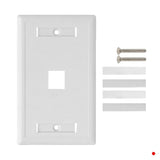 GENERICO Blanco c/Etiquetas 1-Keystone Vertical Faceplate 70x114mm - FP1W