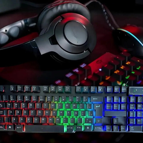 Teclado Gamer RGB AD-11025: Lleva Tu Setup Al Siguiente Nivel