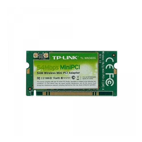 Tp-link MiniPCI 2,4GHz 2-u.fl 20dBm 100mW 11/54mbps - TL-WN360G