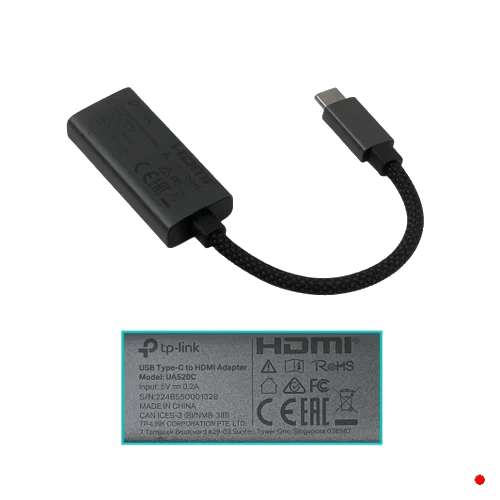 TP-Link USB-C-M a HDMI-H 4K 60Hz 3.0 Adaptador Cable 10cm | UA520C