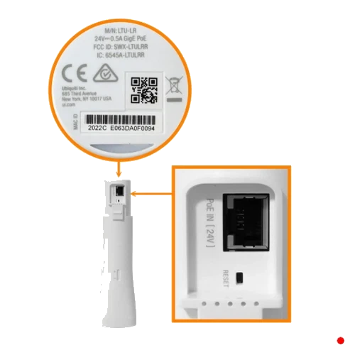 Ubiquiti 26dBi 4,8-6,2GHz BT2,4GHz 30km 1-1000 inc24V 22dBm 10-50MHz | LTU-LR
