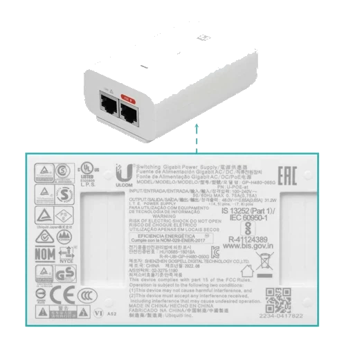 Ubiquiti 8km 46/22dBi 60/5GHz 1-1000 inc-48V 424mm GPS 1gbps-duplex BT | WAVE-LR