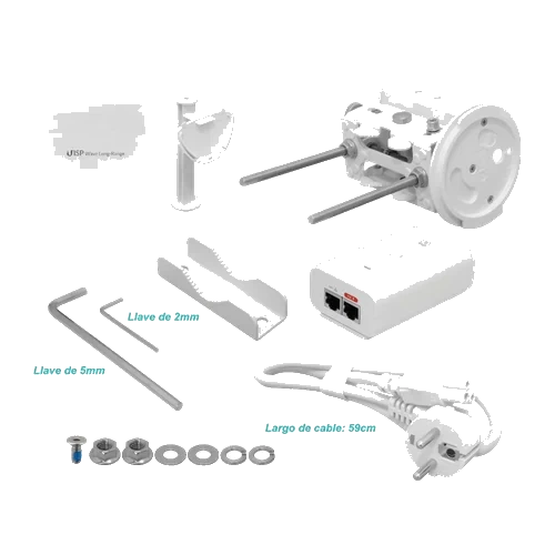 Ubiquiti 8km 46/22dBi 60/5GHz 1-1000 inc-48V 424mm GPS 1gbps-duplex BT | WAVE-LR