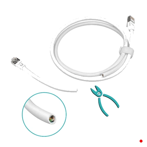 Ubiquiti 1mt Blanco F/UTP Cat5e Cable UACC-Cable-Patch-Outdoor-1M-W | WOP-1