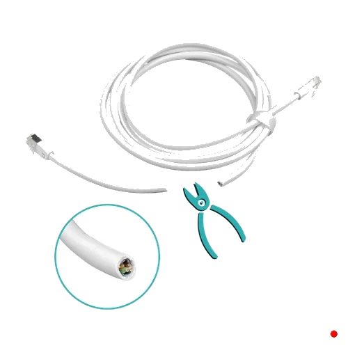Ubiquiti 2mt Blanco F/UTP Cat5e Cable UACC-Cable-Patch-Outdoor-2M-W | WOP-2