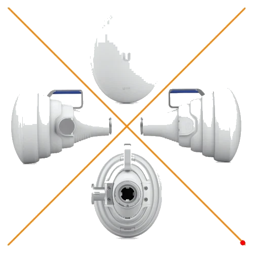 Ubiquiti 30x25º 28x22cm Antena 19dBi 5,15-6,87GHz IPX6 req-LTU/R5AC/AF | UISP-HORN