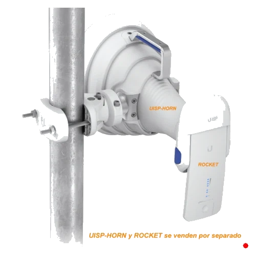 Ubiquiti 30x25º 28x22cm Antena 19dBi 5,15-6,87GHz IPX6 req-LTU/R5AC/AF | UISP-HORN