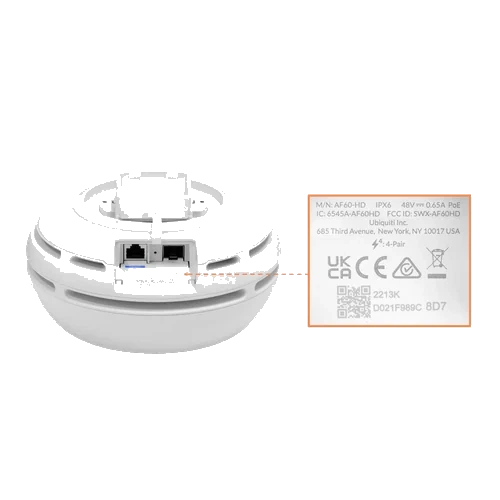 Ubiquiti 60GHz 57-66GHz 1-10G 1-SFP+10G 6Gbps 2km inc-48V 189mm GPS | AF60-HD