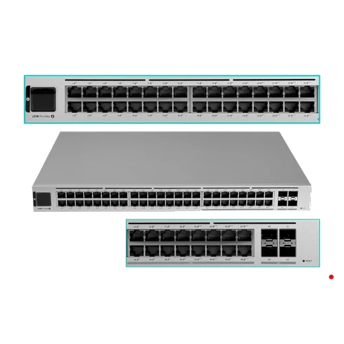 Ubiquiti 16-2500 32-1000 PoE 720W-tot 4-SFP+10G req-UniFi Switch L3 | USW-PRO-MAX-48-POE