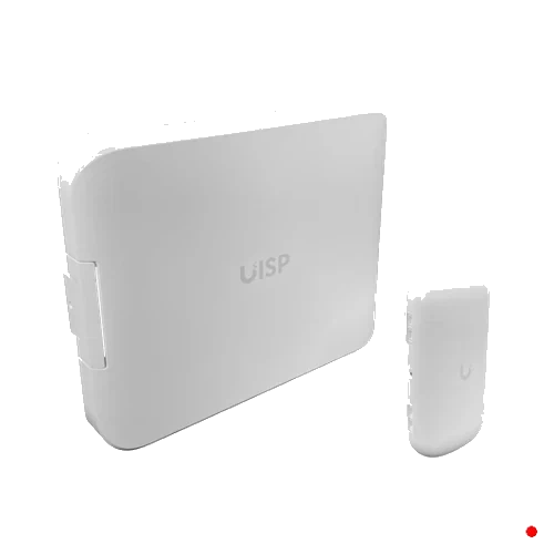 Ubiquiti Caja Exter IPX6 p/UISP-S-PLUS Muro Poste35-60mm 380x293x76mm | UISP-BOX-PLUS