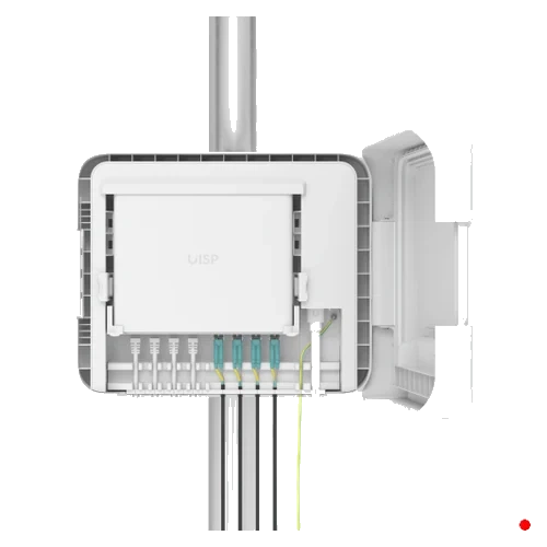 Ubiquiti Caja Exter IPX6 p/UISP-S-PLUS Muro Poste35-60mm 380x293x76mm | UISP-BOX-PLUS