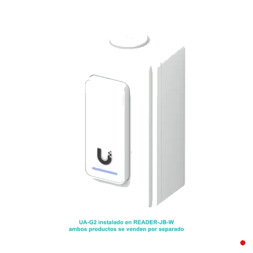 Ubiquiti UI Blanco Caja Conexion UniFi Access p/UA-G2. UA-Ultra Viewer Doorbell | READER-JB-W