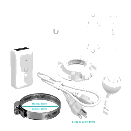 Ubiquiti 5km 5GHz Puente inalambrico 867mbps 19dBi 2-1000 UniFi inc48V | UDB-PRO