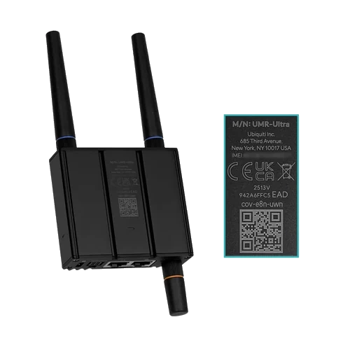 Ubiquiti UI LTE/3G 2-100 SIM 4pin-ATX/9-30V inc-Antenas RPSMA Req-5V USB-C | UMR-ULTRA