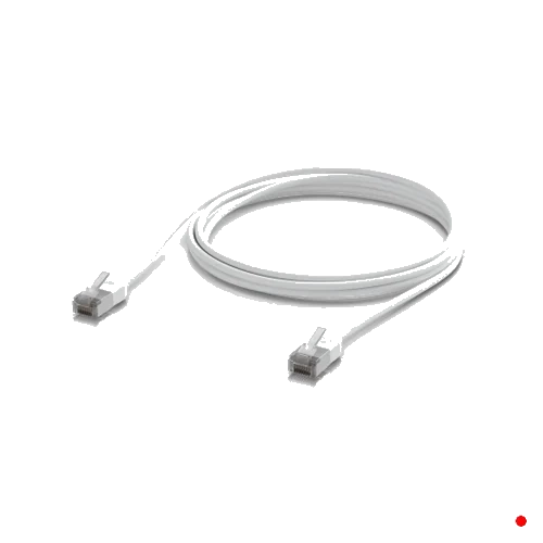 Ubiquiti 2mt Blanco Cat6A F/UTP Cable Exterior TPE 10GbE | WOPA-02