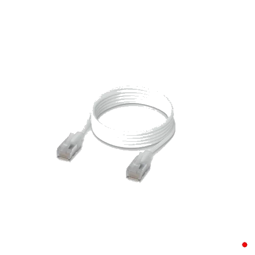 Ubiquiti UI 1mt Cable Etherlighting Blanco Cat6a UACC-CABLE-PATCH-EL-C6A-1M-W | WEPA-01