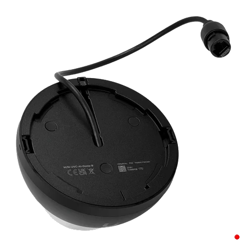 Ubiquiti UI Dome Negro 4K V110º 1-100 IR40m IK10 Camara IP Mic/Spk req-PoE | UVC-AI-DOME-B