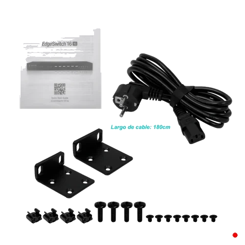 Ubiquiti 12-SFP+10G 4-10G Console-RJ45-RS232 Switch Rack Admin AC/DC | ES-16-XG