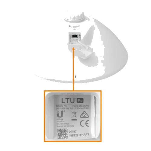 Ubiquiti 24dBi 4,9-6,2GHz 2,4GHz 14x14º 1-1000 inc24V 22dBm 10-50MHz | LTU-PRO