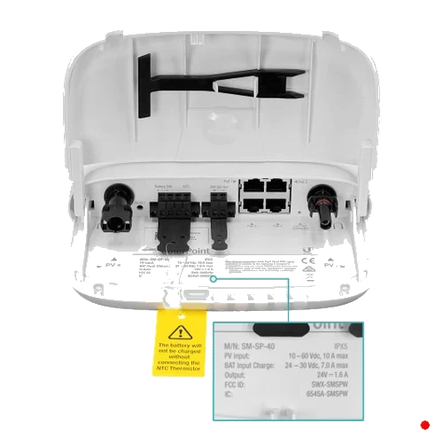 Ubiquiti Ext MPPT Switch 4-100 CargaSolar PV10-60V MC4 40W req-Bat24V | SM-SP-40