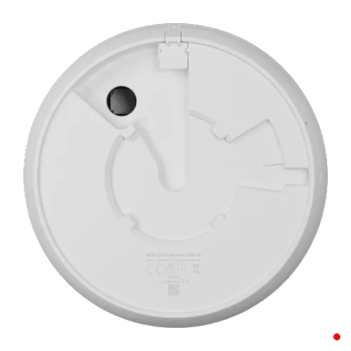 Ubiquiti UI Blanco 12MP 360Domo IK10 AI 3504x3504 IR15 1-100 IP66 Audio reqPoE+ | UVC-G6-PRO-360-W