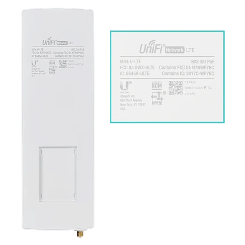 Ubiquiti UniFi LTE Pro (U-LTE-US) - Respaldo de Internet Redundante PoE